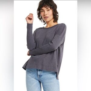 Z Supply Val Thermal Top - Shadow Grey
